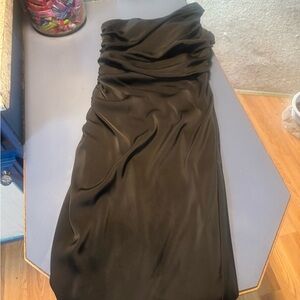 Mori Lee Black Ruched A-line Sheath Dress for Night Out